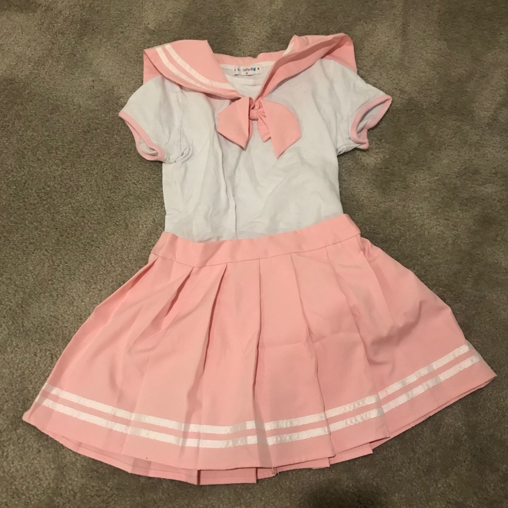 Sailor Moon inspired onsie and skirt, baby girl